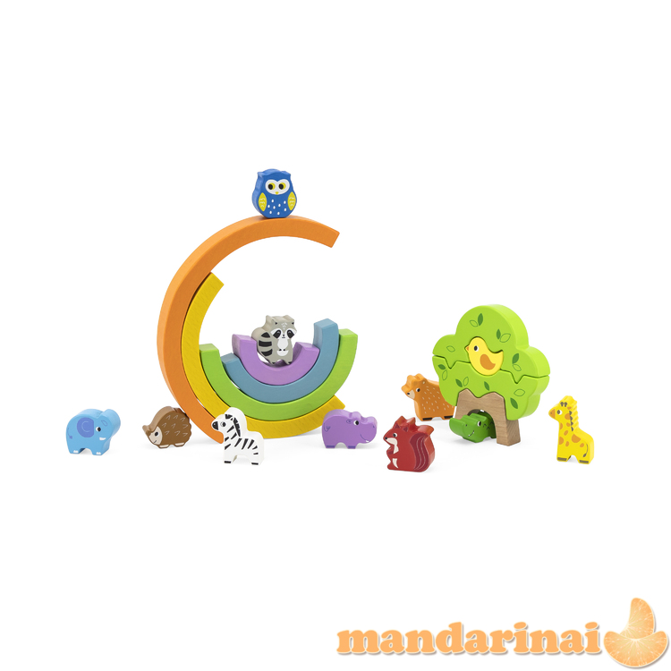 Viga 44590 Rainbow lavinamieji blokeliai - pusiausvyros sija 1