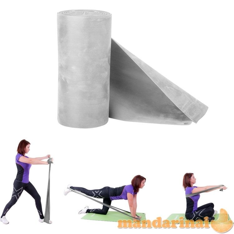 Mankštos juosta be latekso inSPORTline MorpoRoll 550cm (sunkus+)