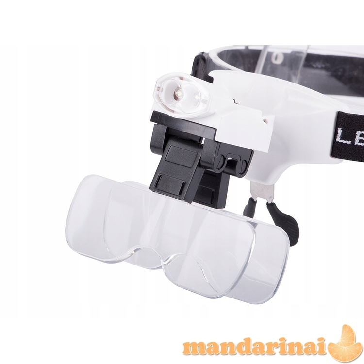 Didinantys akiniai darbui galingesniu LED apšvietimu