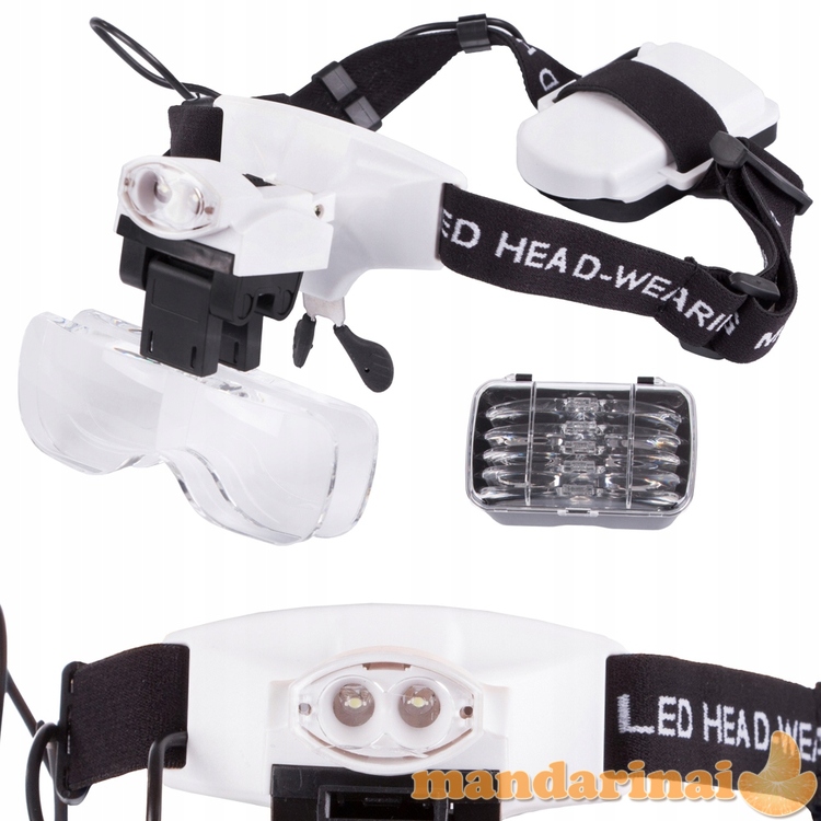 Didinantys akiniai darbui galingesniu LED apšvietimu