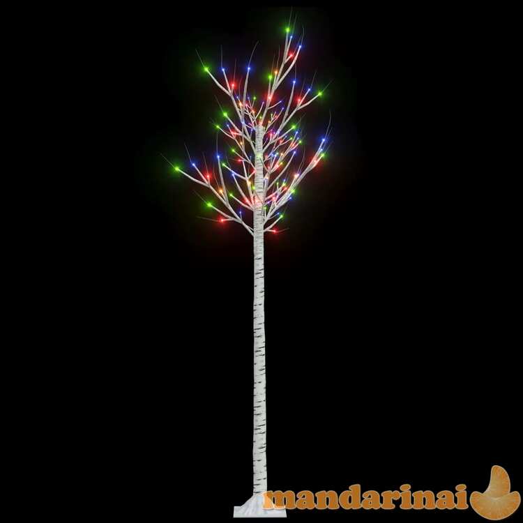 Kalėdinis medis, 1,8m, su 180 įvairių spalvų led lempučių