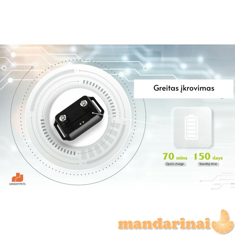 Naujausios kartos antkaklis nuo lojimo su lietimui jautriu ekranu 4