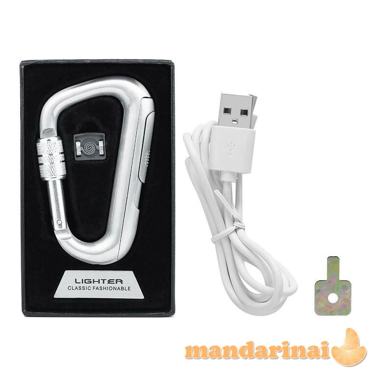Pakraunamas USB žiebtuvėlis - karabinas