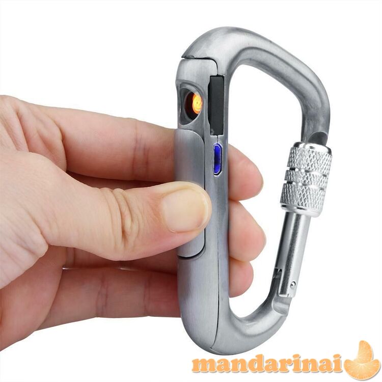 Pakraunamas USB žiebtuvėlis - karabinas