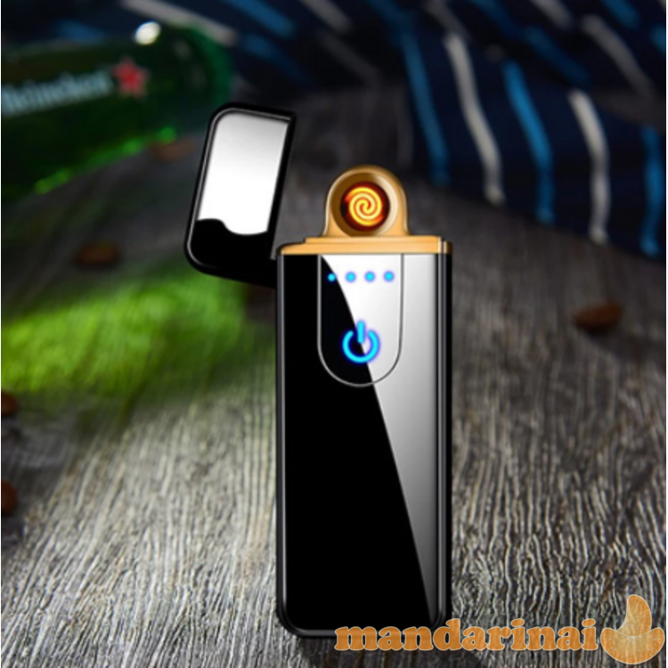 Pakraunamas žiebtuvėlis su lietimui jautriu valdymu 