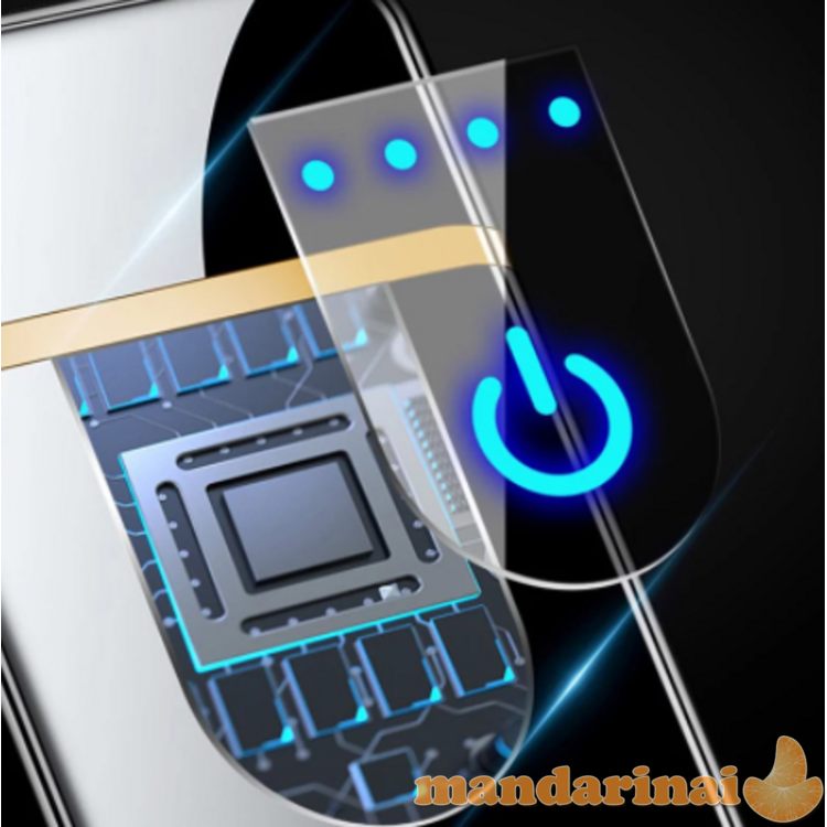 Pakraunamas žiebtuvėlis su lietimui jautriu valdymu 