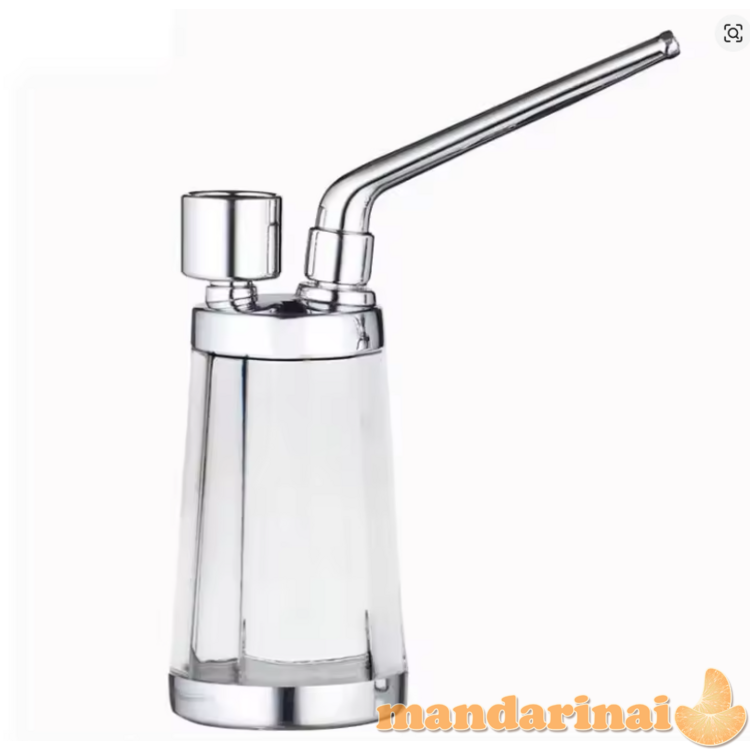 Nešiojamas mini kaljanas, rūkymo pypkė su metaliniu vamzdeliu