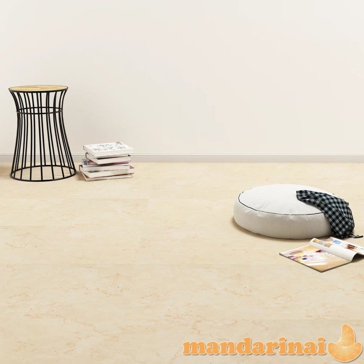 Grindų plokštės, smėlio spalvos, 5,11 m², pvc, prilipdomos