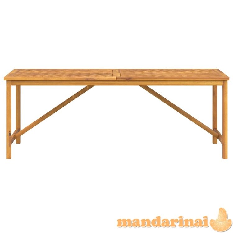 Sodo valgomojo stalas, 200x90x74cm, akacijos medienos masyvas