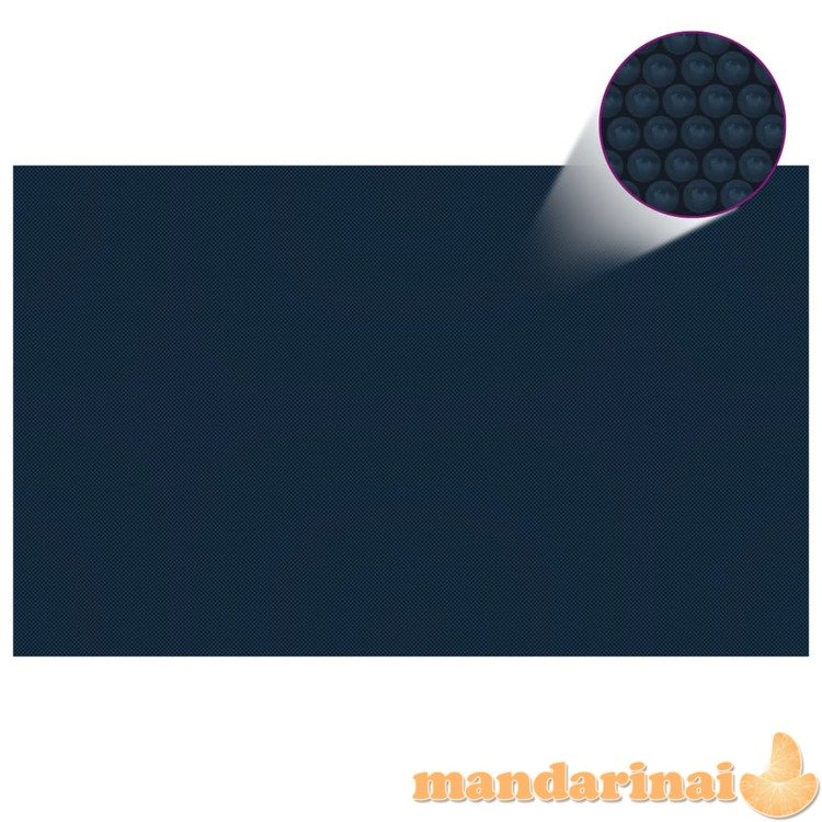 Saulę sugerianti baseino plėvelė, juoda/mėlyna, 260x160cm, pe