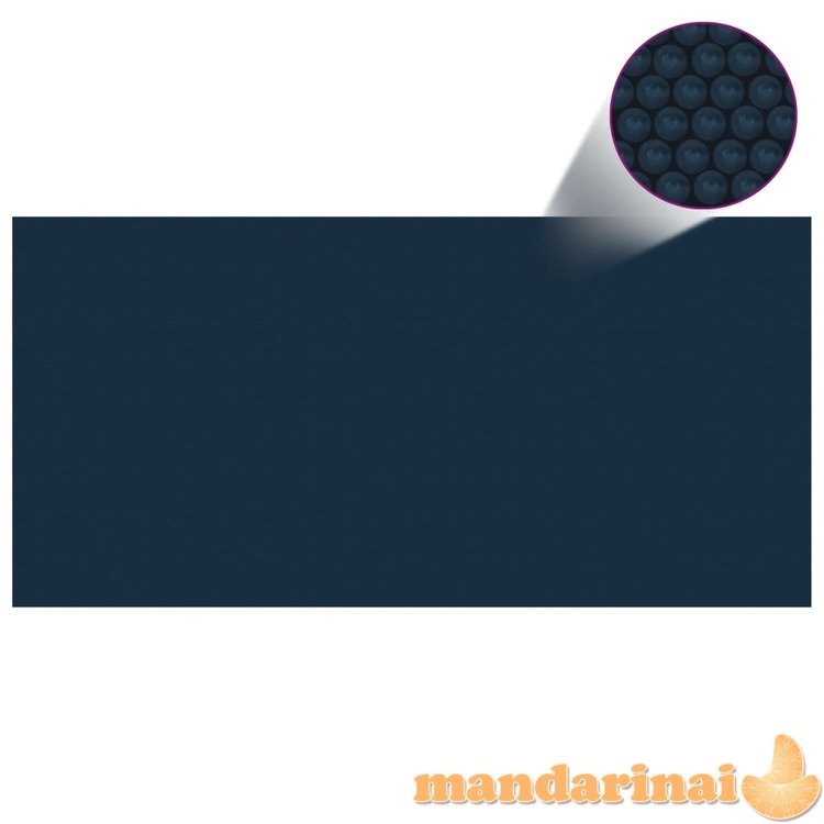 Saulę sugerianti baseino plėvelė, juoda/mėlyna, 450x220cm, pe