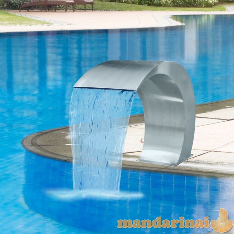 Sodo krioklys/ baseino fontanas, nerūdijantis plienas, 45x30x60cm