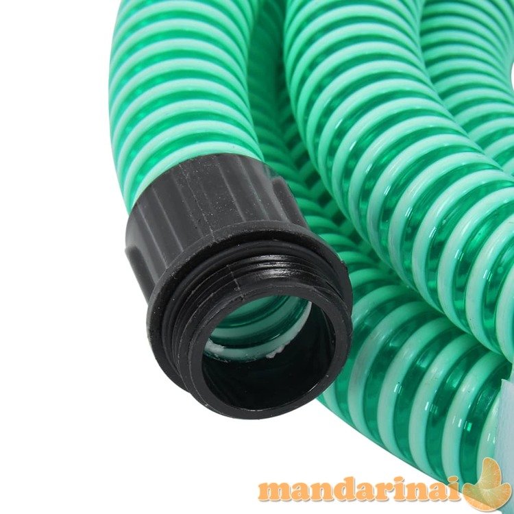 Siurbimo žarna su žalvarinėmis jungtimis, žalia, 7m, 25mm