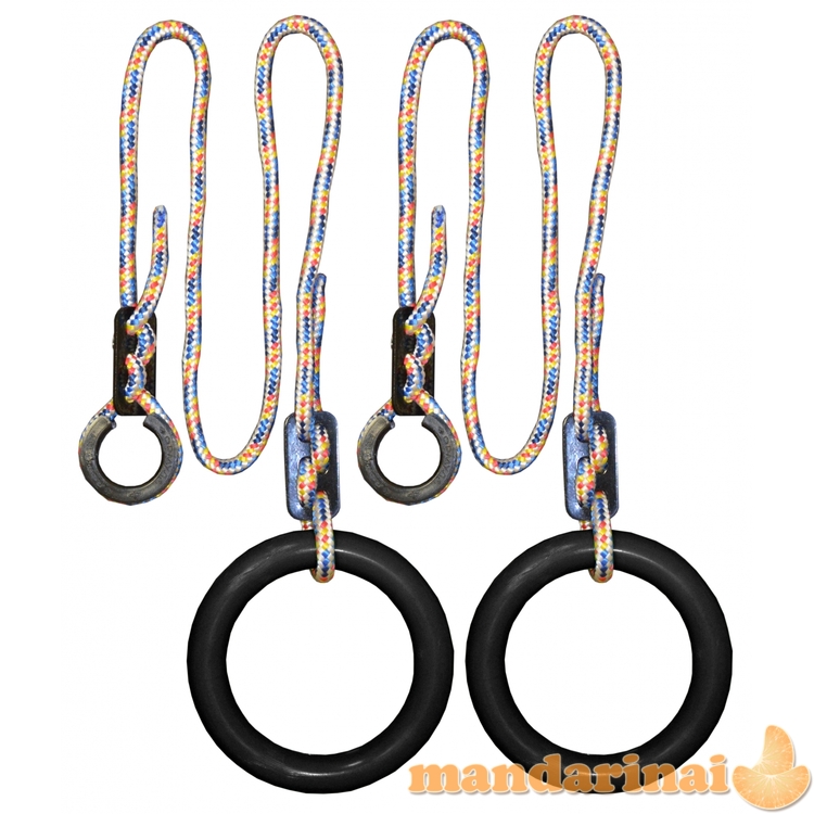 Gimnastikos žiedai, juodi