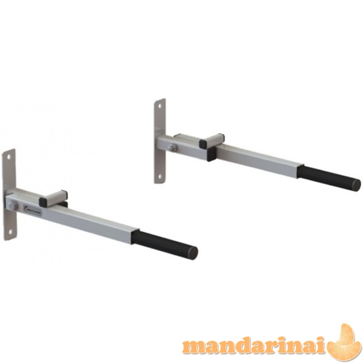 Prie sienos montuojamos sulankstomos lygiagretės SANRO PS baltos, iki 200kg 2