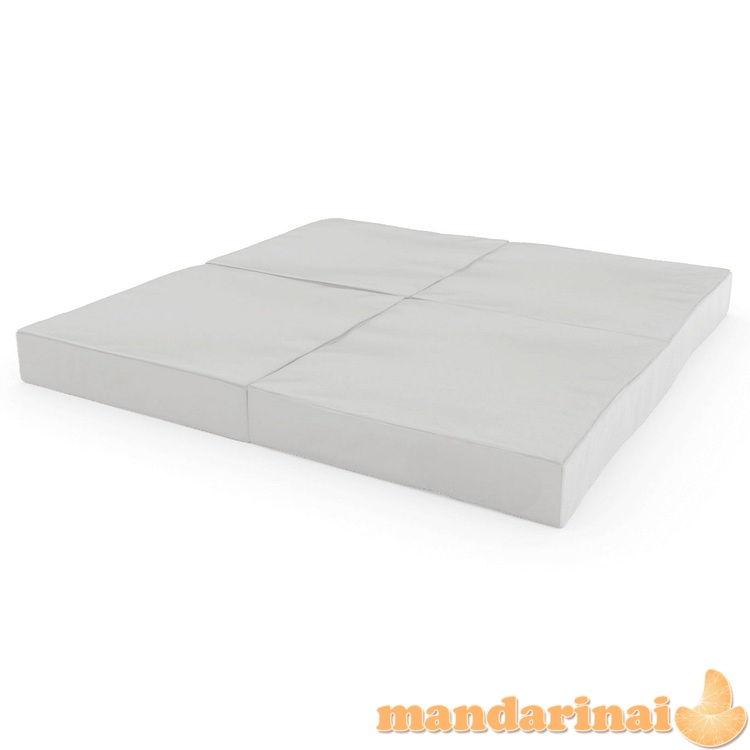 Sulankstomas gimnastikos čiužinys SANRO 100x100x10 cm pilkas (4 dalių)