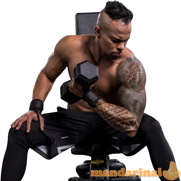 &Scaron;e&scaron;iakampiai hanteliai inSPORTline Hexclusive 20 kg