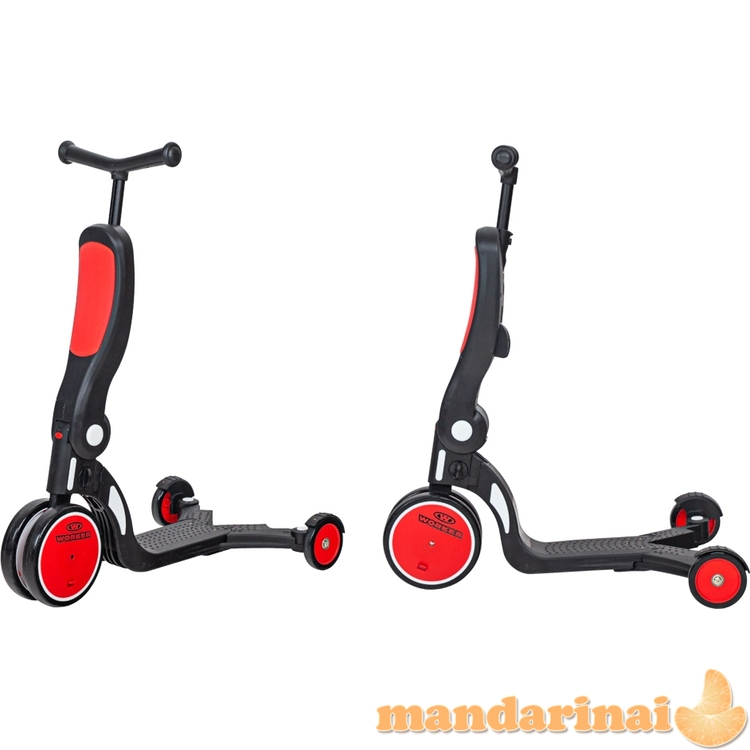 Vaiki&scaron;kas balansinis dviratukas-paspirtukas 5-in-1 Worker Finfo