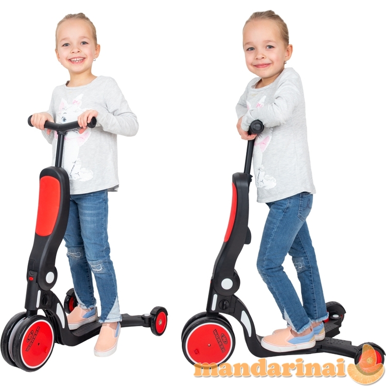 Vaiki&scaron;kas balansinis dviratukas-paspirtukas 5-in-1 Worker Finfo