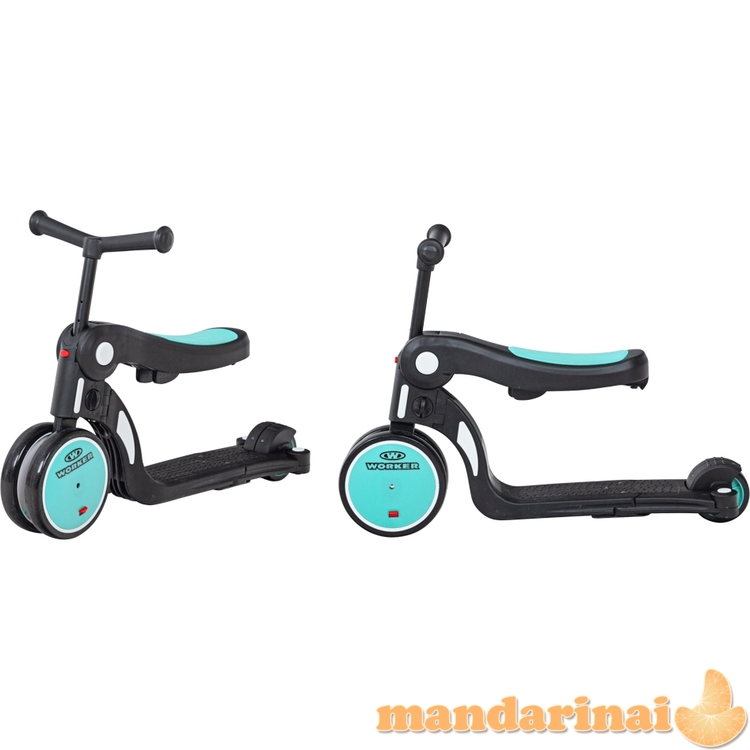 Vaiki&scaron;kas balansinis dviratukas-paspirtukas 5-in-1 Worker Finfo