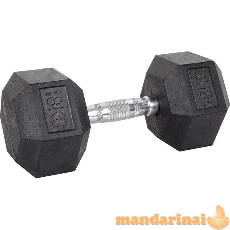&Scaron;e&scaron;iakampis hantelis inSPORTline Hexsteel 18kg