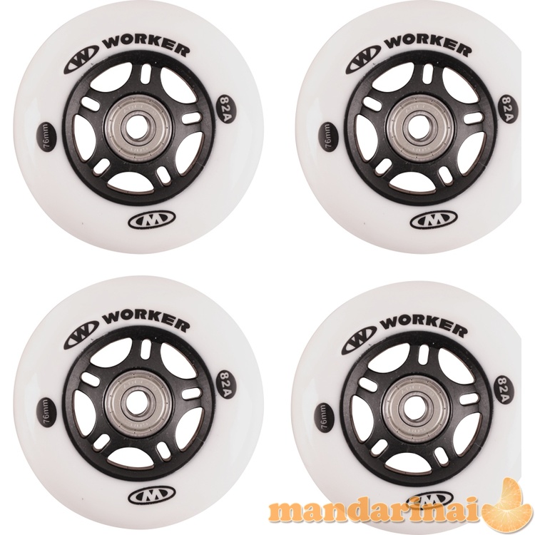 Ratukai riedučiams Worker 76 mm ABEC-7