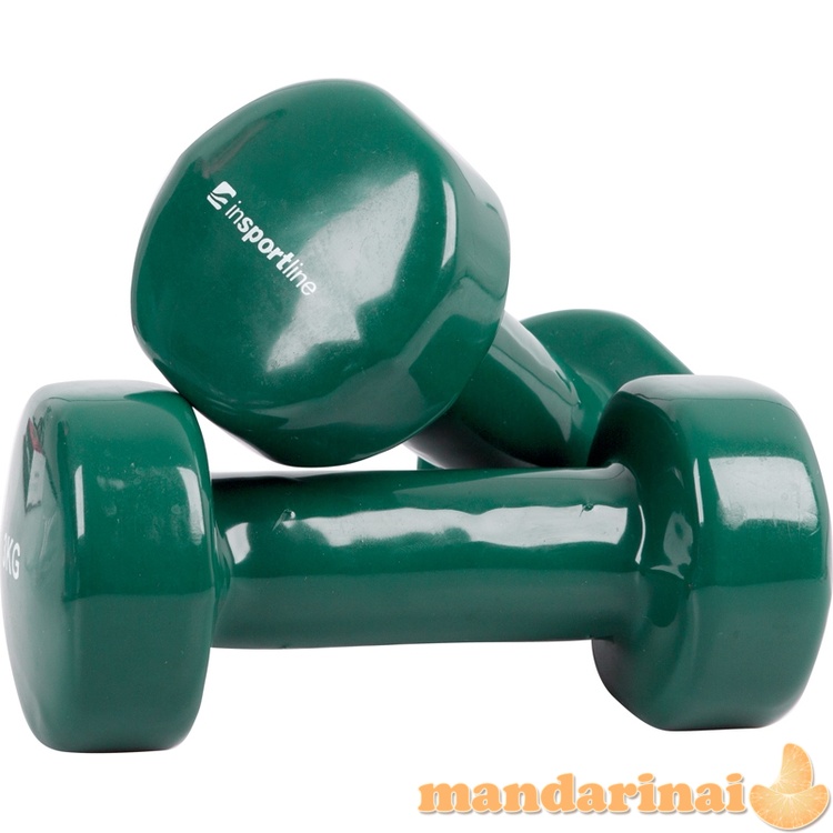 Vinilinių hantelių rinkinys inSPORTline Smoothbell 2 x 3 kg