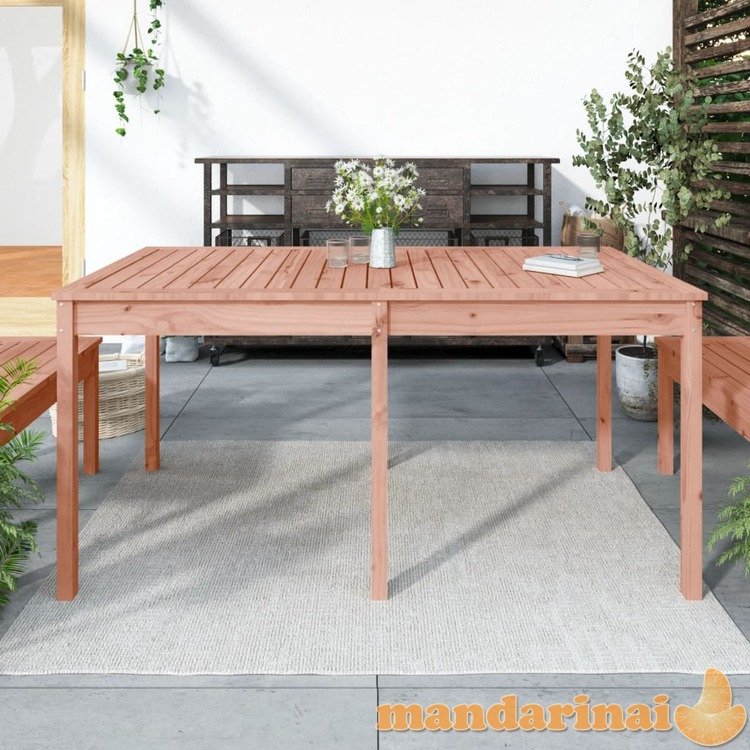Sodo stalas, 159,5x82,5x76cm, duoglas eglės medienos masyvas
