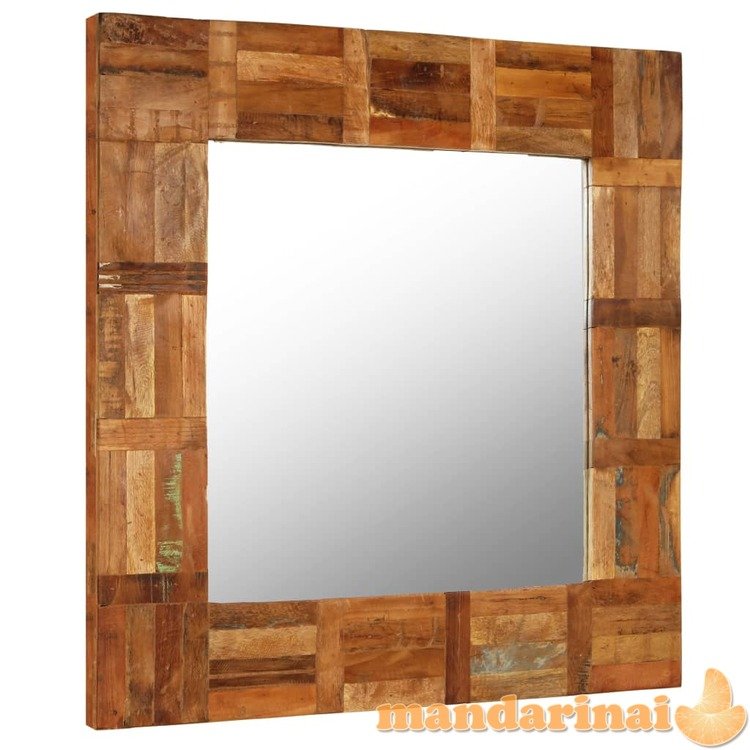 Sieninis veidrodis, perdirbtos medienos masyvas, 60x60cm