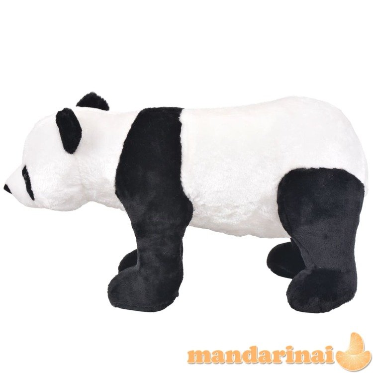 Stovintis pliušinis žaislas panda, juodas ir baltas, xxl