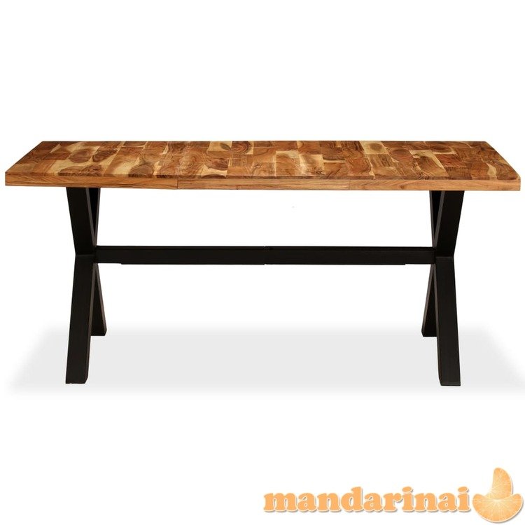 Valgomojo stalas, akacijos ir mango mediena, 180x90x76cm