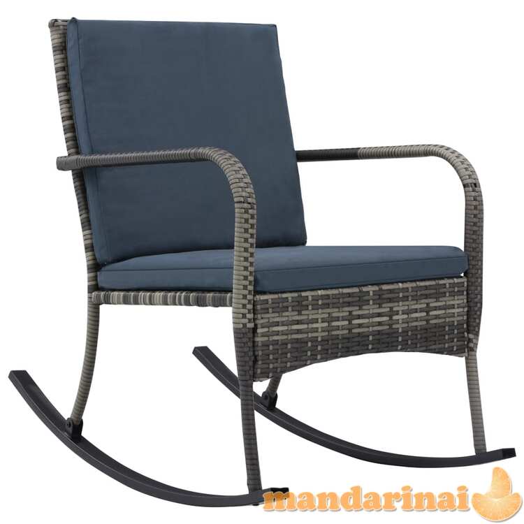 Supama sodo kėdė, antracito spalvos, poliratanas