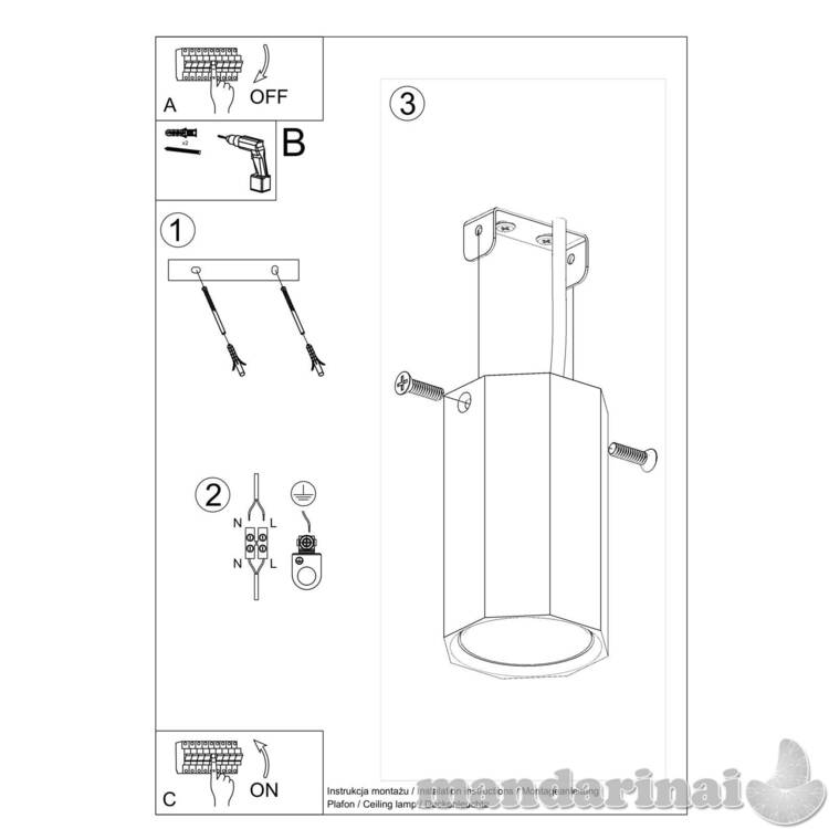 Lubinis šviestuvas zeke 10 ąžuolas 4