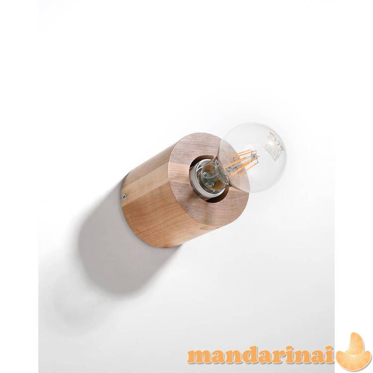 Sieninė lemputė Salgado natūrali mediena 1