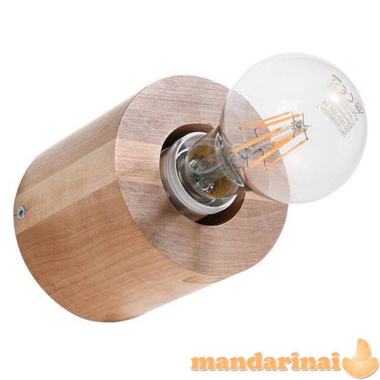 Sieninė lemputė Salgado natūrali mediena 2