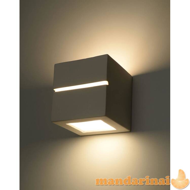 Sieninis šviestuvas keramika leo linija