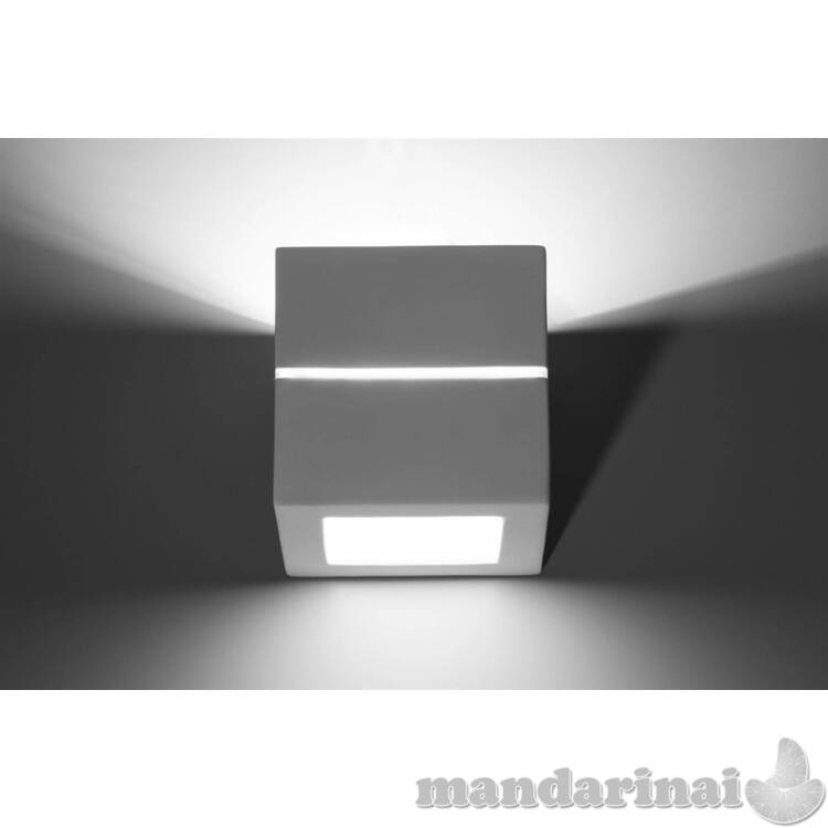 Sieninis šviestuvas keramika leo linija