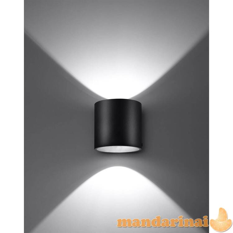 Sieninis šviestuvas orbis 1 juodas