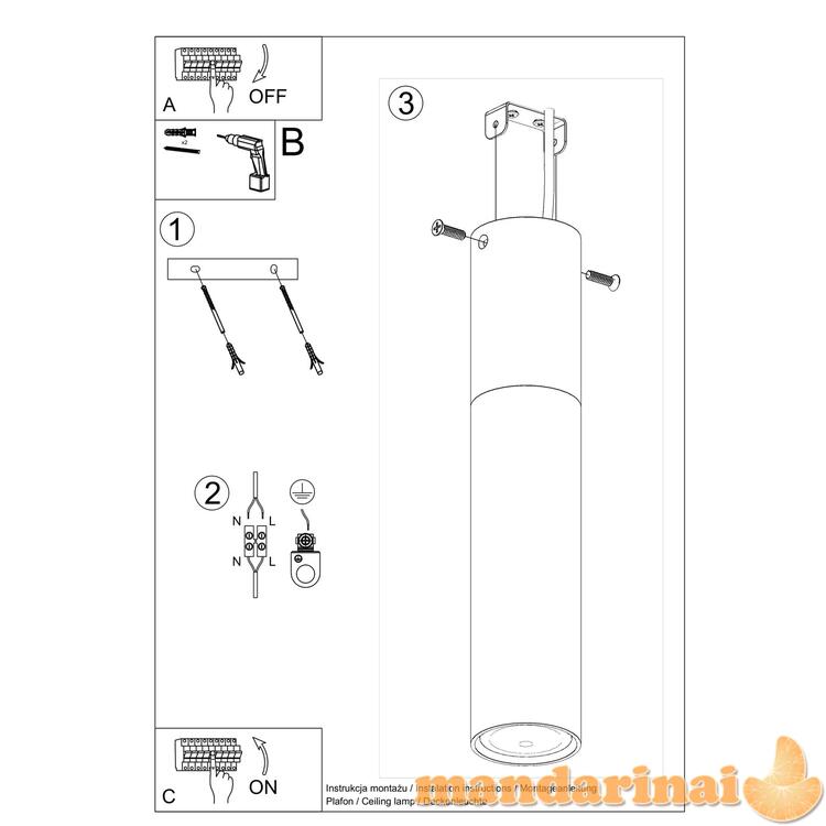 Lubinis šviestuvas Pablo juoda