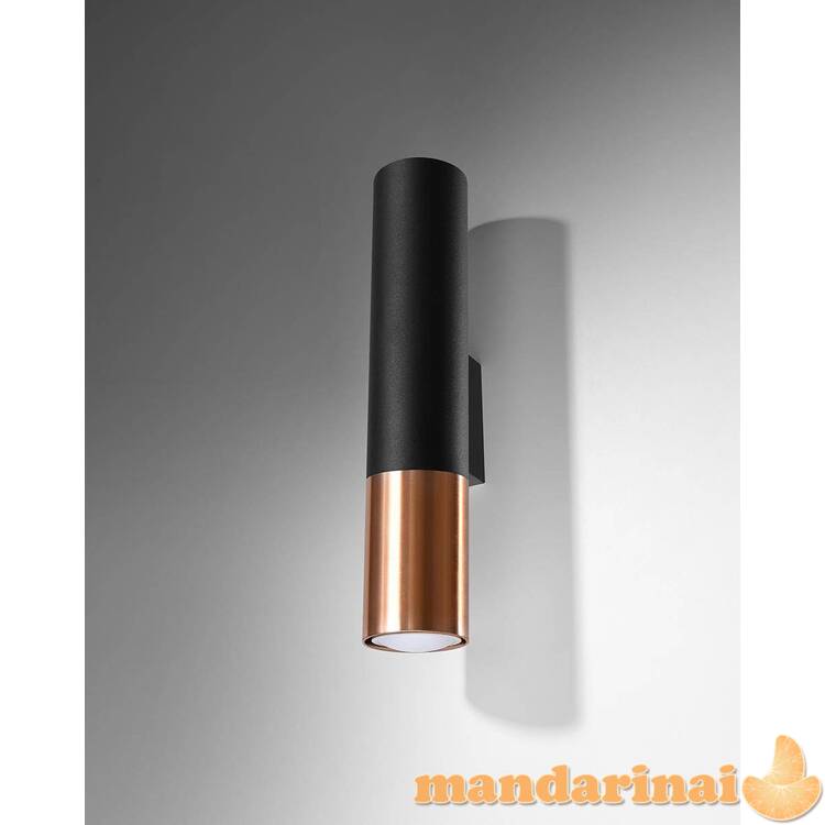 Sieninė lemputė Loopez juoda/vario 1