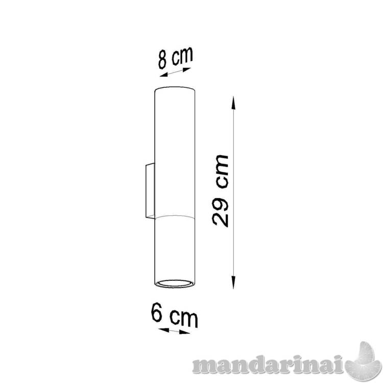 Sieninė lemputė Loopez juoda/vario 3