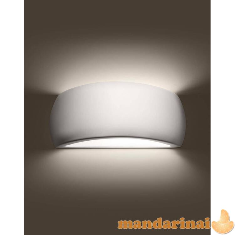 Lakuotas Sieninis šviestuvas pontijus baltas blizgesys