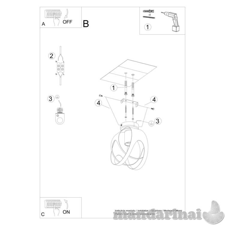 Šviestuvas rezultatas juodas 3