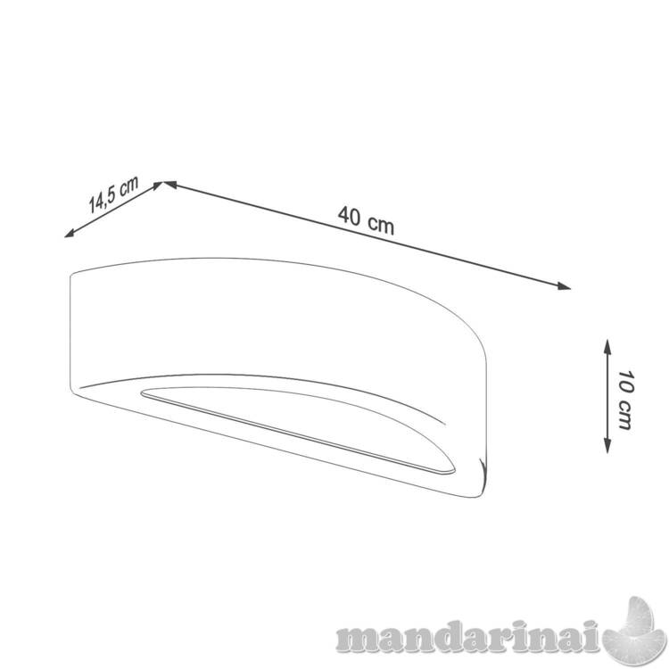 Sieninis šviestuvas atena betonas