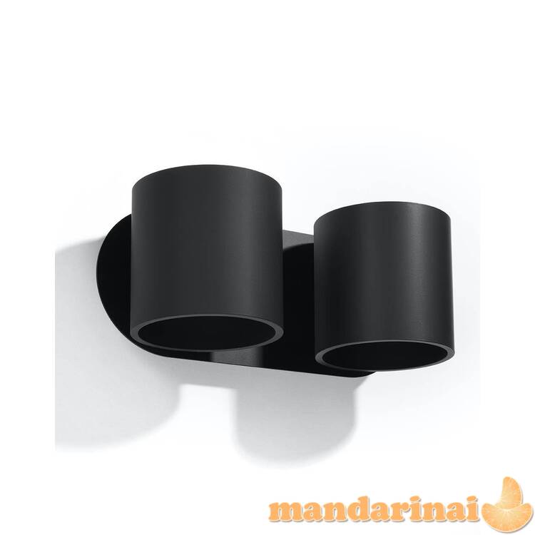 Sieninis šviestuvas Orbis 2 juodas