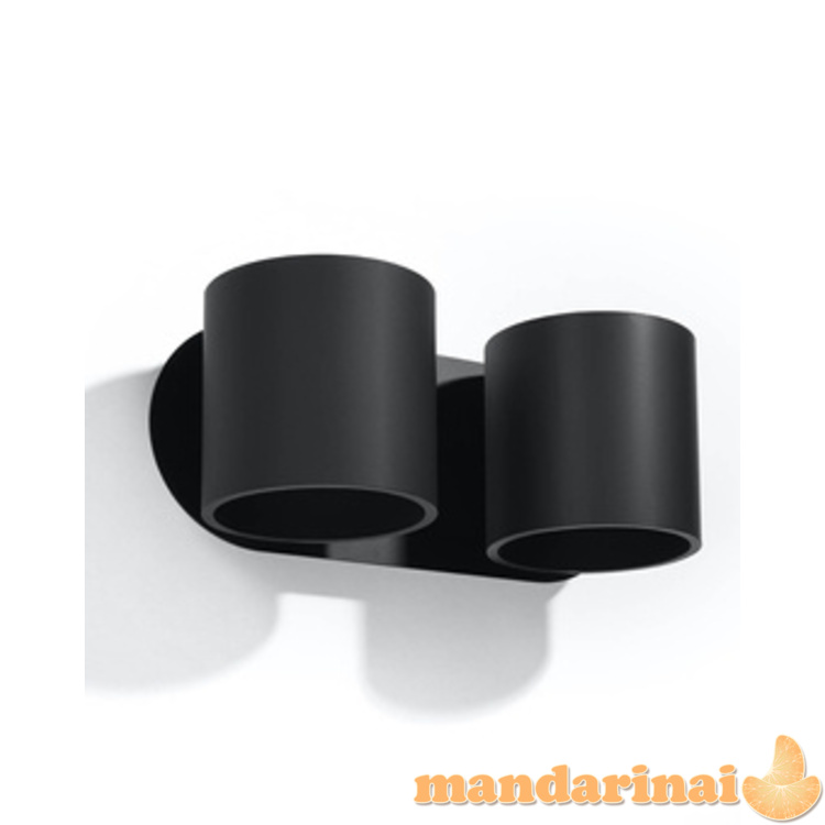 Sieninis šviestuvas Orbis 2 juodas