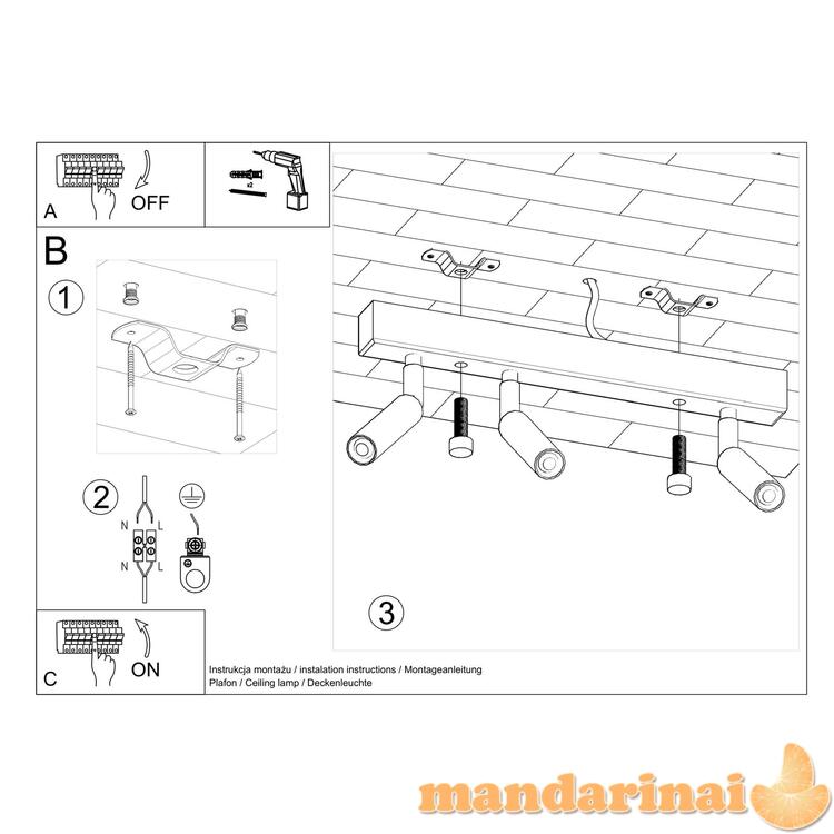 „Šviestuvas eyetech 3“ balta