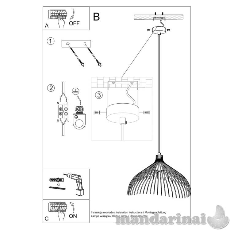 Pakabinama lempa juoda