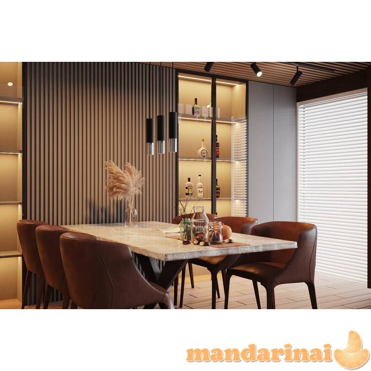 Pakabinama lemputė loopez 3p juoda/chromu