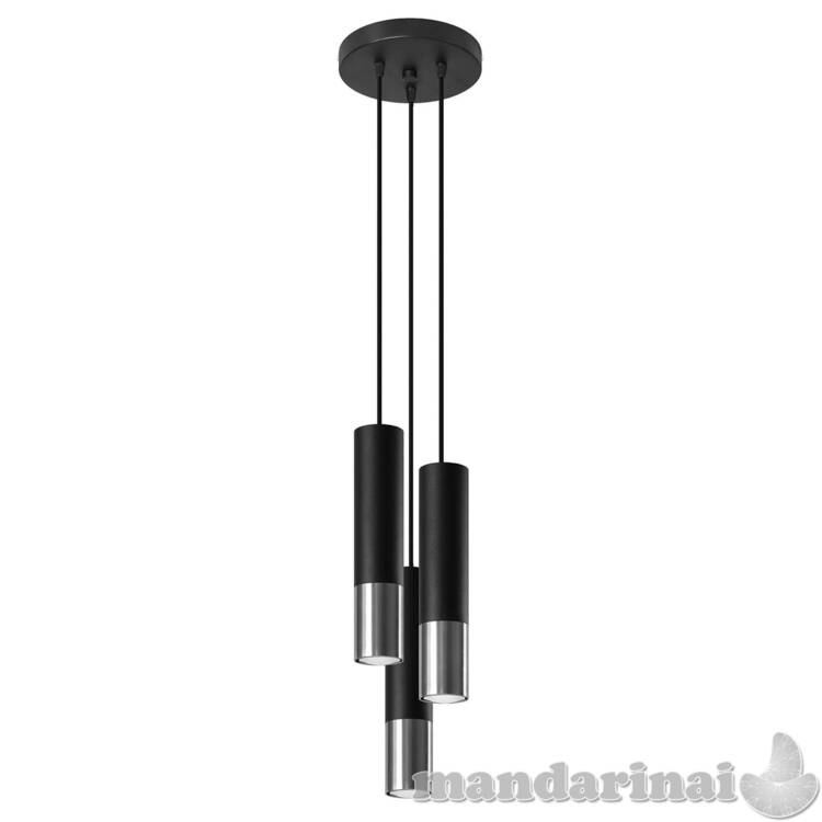 Pakabinama lemputė loopez 3p juoda/chromu